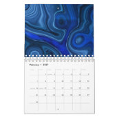 Blue Malachite Stone Unique Gemstone Geology Kalender (Feb 2027)