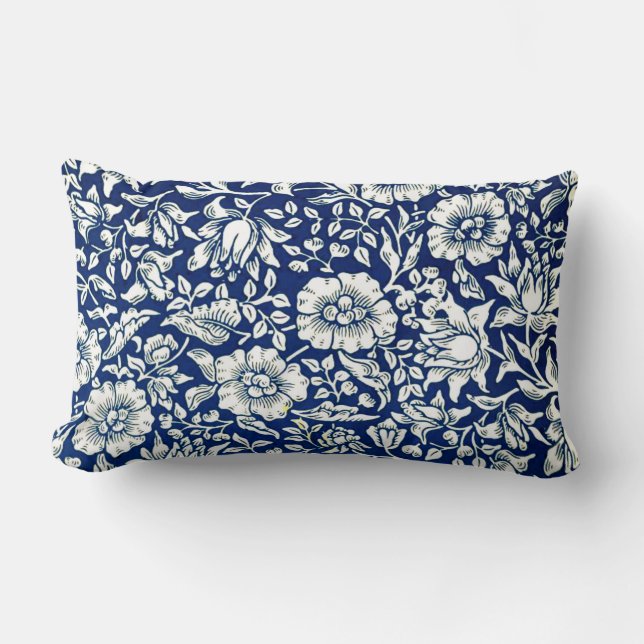 Blue Mallow, beroemd William Morris patroon, Kussen (Voorkant)