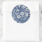 Blue Mallow patroon Ronde Sticker (Tas)