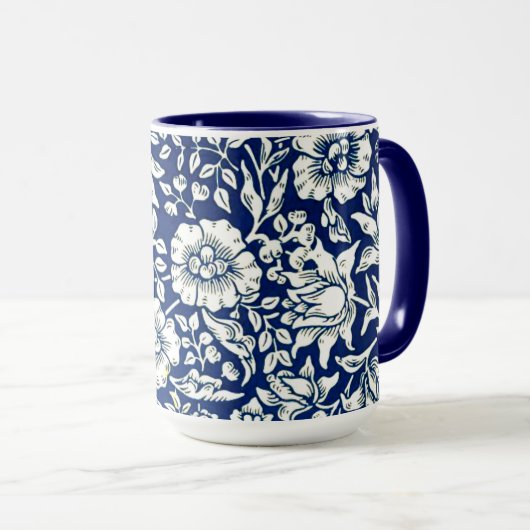 Blue Mallow van William Morris, Mok (Voorkant rechts)