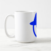 Blue Man Illustration Café Mug (Gauche)