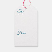 Blue Mandala Cadeaulabel (Achterkant)