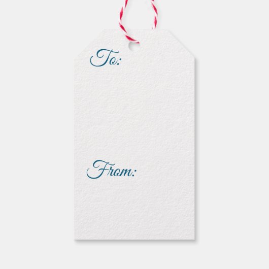 Blue Mandala Cadeaulabel (Achterkant)