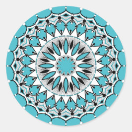 Blue Mandala (Design 1) Stickers