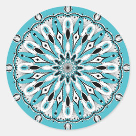 Blue Mandala (Design 2) Stickers