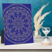 Blue Mandala Fotoplaat (Zijkant)