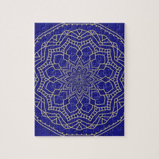 Blue Mandala Legpuzzel (Verticaal)
