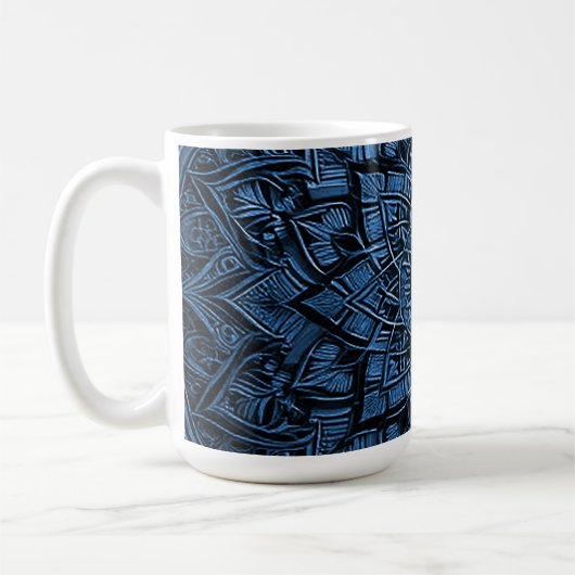 Blue Mandala Mug (Gauche)
