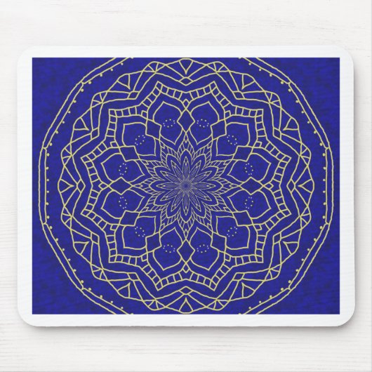 Blue Mandala Muismat (Voorkant)