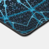 Blue Mandala Net Retro Hippie Trippy Boho Chic (Coin)