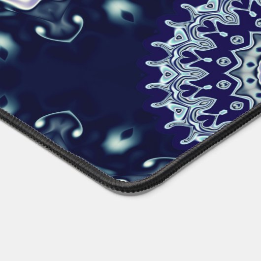 Blue Mandala Pattern Bureaumat (Hoek)