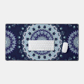 Blue Mandala Pattern Bureaumat (Keyboard & Muis)