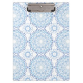 Blue Mandala Pattern Clip Board Klembord (Voorkant)