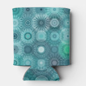 Blue Mandalas Abstract Ornate Pattern Blikjeskoeler (Achterkant)