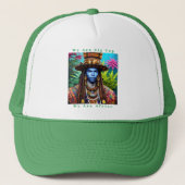Blue Man's Majestic Dreadlocks Trucker Casquette (Devant)