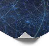 blue map fractle poster (Hoek)