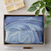 Blue Marble Agate Swirl Stone Gift Wissue Tissuepapier (Geschenk)