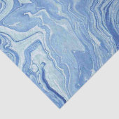 Blue Marble Agate Swirl Stone Gift Wissue Tissuepapier (Detail)