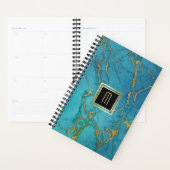 Blue Marble Gold Laced Monogram Planner (Display)