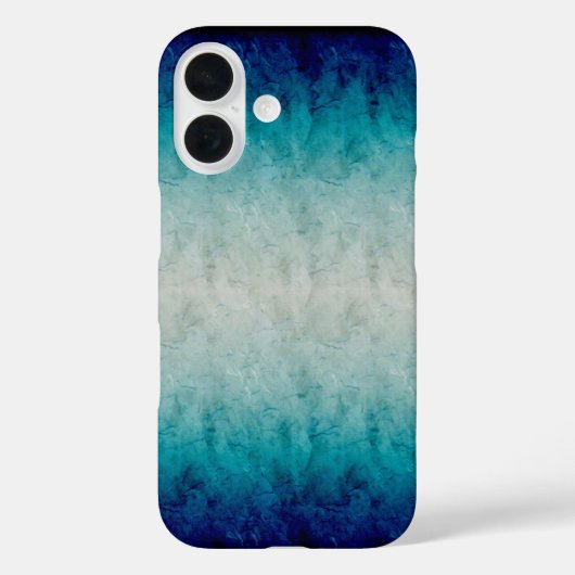 Blue Marble Gradient Design Reflected Case-Mate iPhone Case (Achterkant)