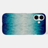 Blue Marble Gradient Design Reflected Case-Mate iPhone Case (Achterkant (horizontaal))