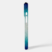 Blue Marble Gradient Design Reflected Case-Mate iPhone Case (Achterkant / Links)