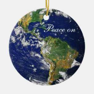 Blue Marble_Peace on Earth_Goodwill voor iedereen Keramisch Ornament