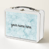 Blue Marble Personalized Lunch Box (Voorkant)