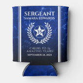 Blue Marble Retiting Police Officer Blikjeskoeler (Voorkant)