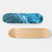 Blue Marble Splash Skateboard (Horizontaal)