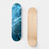 Blue Marble Splash Skateboard (Voorkant)