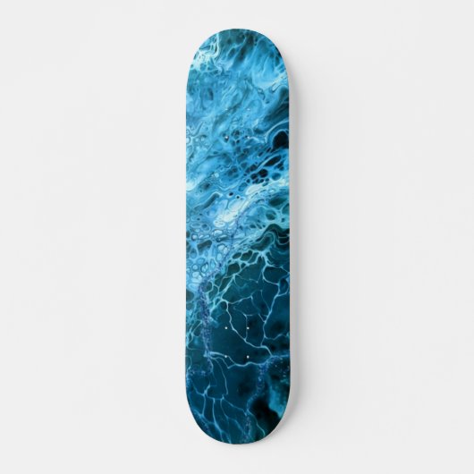Blue Marble Splash Skateboard (Voorkant)