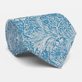 Blue Marigold William Morris Floral Stropdas (Opgerold)