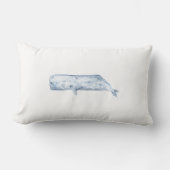 Blue Marine Theme baleine jeter coussin (Recto)