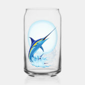 Blue Marlin Jumping out of Ocean (Verso)