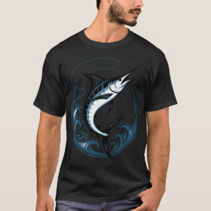 Blue Marlin Power – Blauwe Marlijn Springt Tusse T-shirt
