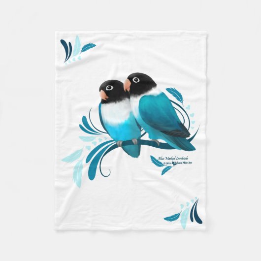 Blue Mask Lovevogels Blanket Fleece Deken (Voorkant)