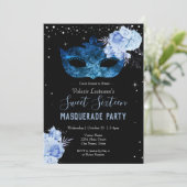 Blue Masquerade Sweet Sixteen (Staand voorkant)