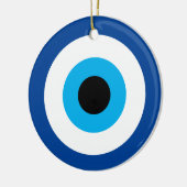 Blue Mati Evil Eye keramische ornament (Links)