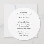 Blue Mati Evil Eye nazar rond faire-part de mariag (Dos)