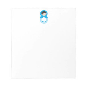 Blue Matryoshka Doll Notitieblok