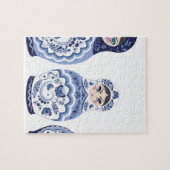 Blue Matryoshka Dolls Legpuzzel (Horizontaal)