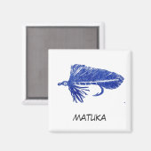 "Blue Matuka" Flyfish Art Magnet (Recto/Verso)
