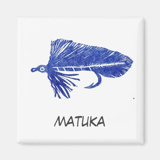 "Blue Matuka" Flyfish Art Magnet (Devant)