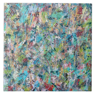 Blue Meadow 6 x 6 Carreaux en céramique