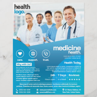 Blue Medical Healthcare (Sjabloon) Flyer