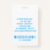 Blue Medical Staff Photo Badge Template (Dos)