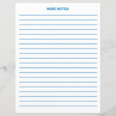 Blue Medical Visings Personal Planner Stationery (Achterkant)