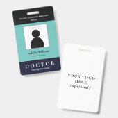 Blue Médicale Facility ou Business Member Badge (Avant & arrière)