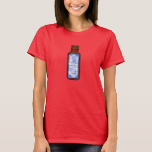 Blue Medicine Bottle Love is the Cure T-shirt